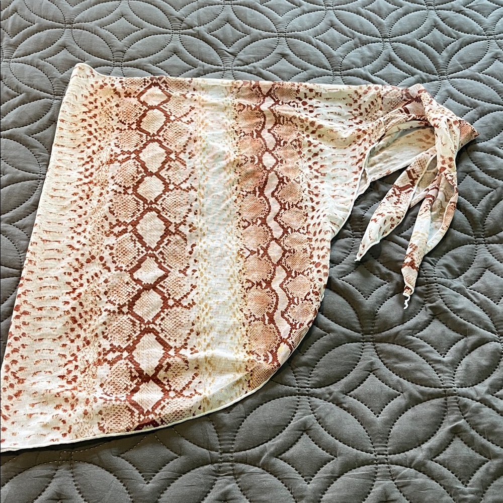 Snake print beach sarong new